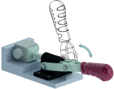 Bild Schubstangenspanner mit Verriegelung nach dem Kniehebelprinzip
