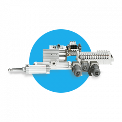 Standardpneumatik vom Zylinder über Luftaufbereitung bis hin zu Ventilinseltechnologie und Installationsmaterial