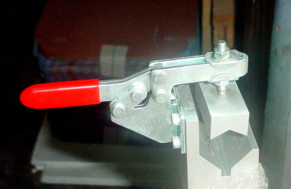 Kniehebelspanner - Spannvorrichtung für Rohre (Horizontal-Spanner)